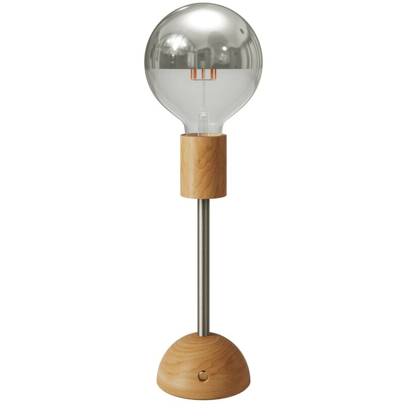 Lampe portative LED rechargeable avec ampoule en forme de sphère