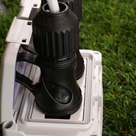 SPINA VOLANTE IN Gomma 250V 16A 2P T Impermeabile IP44 Nero AP30200 EUR - Foto 11