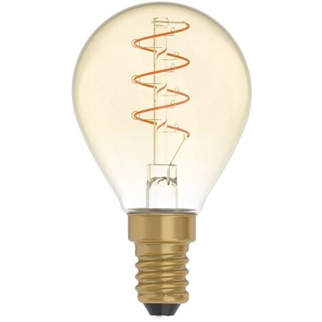 Lot de 3 ampoules vintage incandescentes Edison E14 G45 Spirale 25W