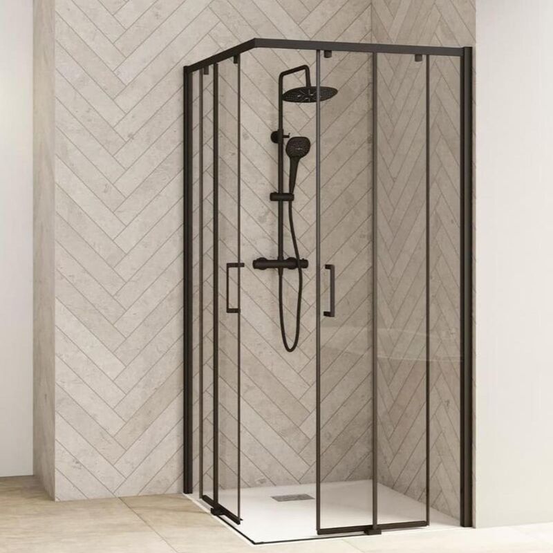 Joint d'étanchéité vertical de douche, 200 cm, transparent pour