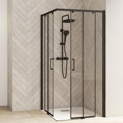 Porte de douche pivotante en niche ou avec paroi latérale 70, 80, 90 ou 100  cm