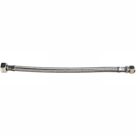 Flexible inox femelle diamètre 1 2 15x21 bicone de 12 longueur 300 dn 8