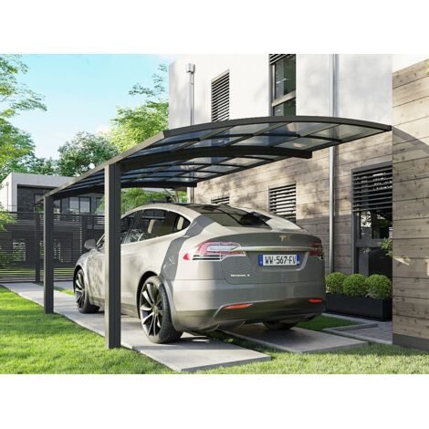 Carport Aluminium Autoportant BOLTON 500 X 300 1 Voiture Toiture carport-aluminium-autoportant-bolton-500-x-300-1-voiture-toiture