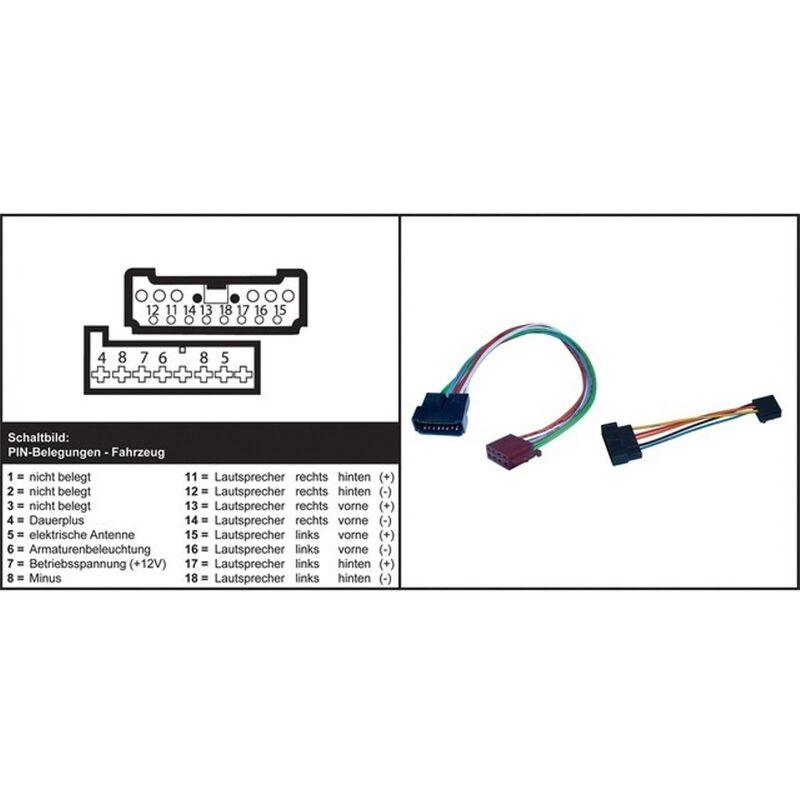 ISO Autoradio-Adapter für Ford/Seat/VW Sound 2