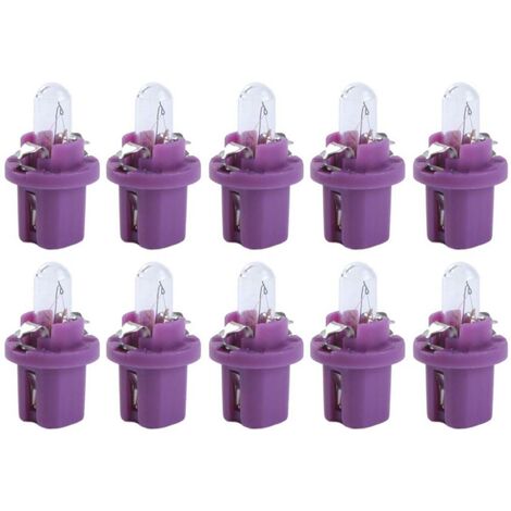 Glühlampe 12V 0,4W BX8,5d Violett 10er Pack