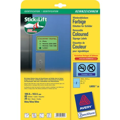 Produktbild von Avery Absender/Empfänger 500 Etiketten Rolle 120 X 65 Mm