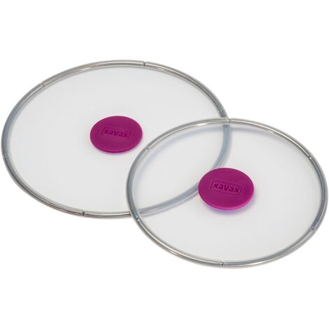 2x Frischhaltedeckel aus Silikon Rund 20cm/24cm Transparent (1/5)