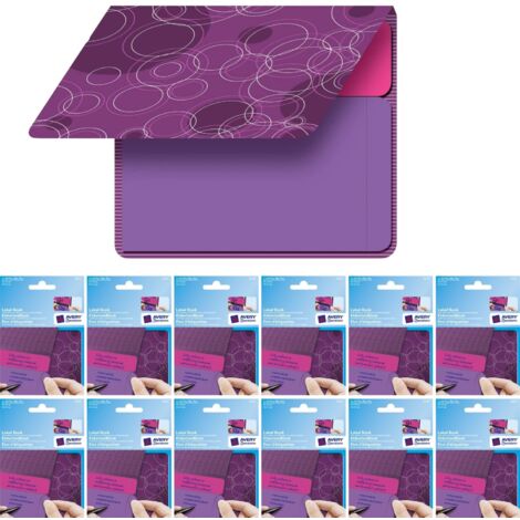 12x Etiketten-Block mit 80x Haftnotizen Lila/Pink (1/2)