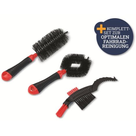 Reinigungsbürsten-Set 3-teilig für Fahrrad-Reinigung (1/2)