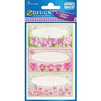 Premium Creative Geschenk-Aufkleber Blumen