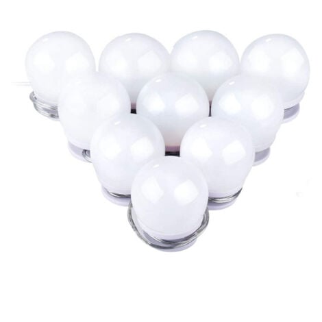 Lampe de LED - avec 10 Ampoules à Intensité Variable pour Coiffeuse,  éclairage de , 3 Couleurs de