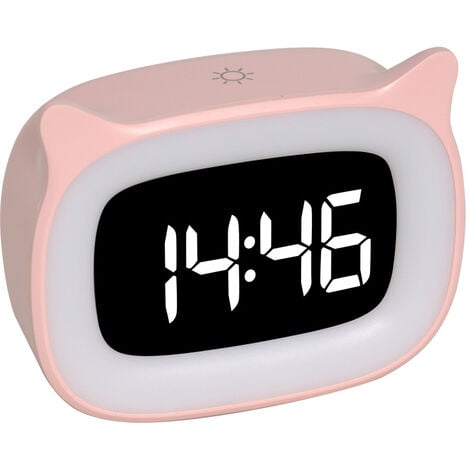 Dripex Réveil Enfant Educatif, LED Veilleuses Pendules horloges de Chambre  d'enfant Kid Sleep reveil Enfant