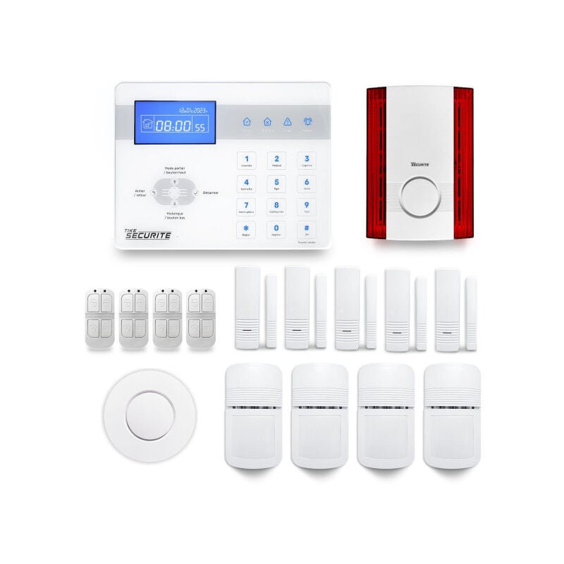 Alarme maison sans fil ICE-Bi26 Compatible Box internet et GSM