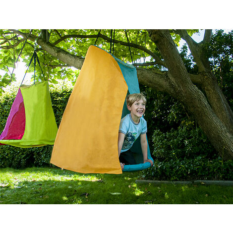KBT – Balançoire tente suspendue Weoh – Tissu hydrofuge en polyéthylène – Charge max 150 kg – Dimensions 1037 x 1100 mm