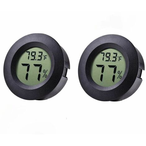 Solar-Thermometer Und Hygrometer, 2er-Pack, Tragbar Produktbild-Vorschau 6