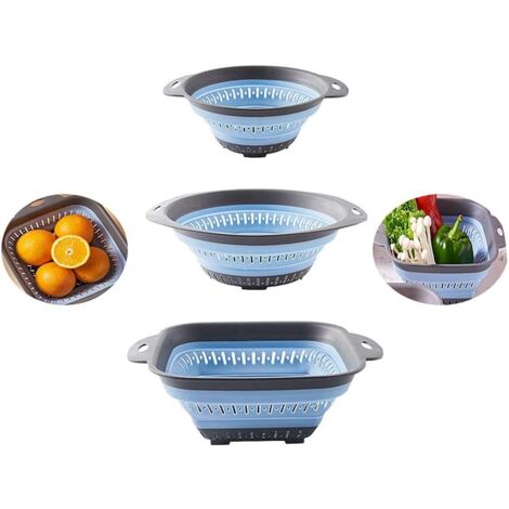 Ecoart Zusammenklappbares Schüssel-Set Aus Silikon – 3-teilig Mit Göffel Für Camping, Reisen & Outdoor