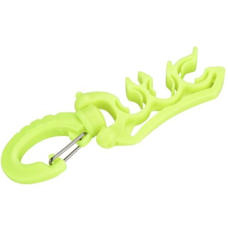 Clip Portatubo Per Subacquea - Doppia Fissazione Per Erogatori BCD, Colore Arancione