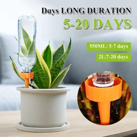 Arrosage Automatique Goutte à Goutte Pour Plantes - 12 Pièces, Bouteilles D'arrosage Réglables Pour Jardin, Balcon, Intérieur