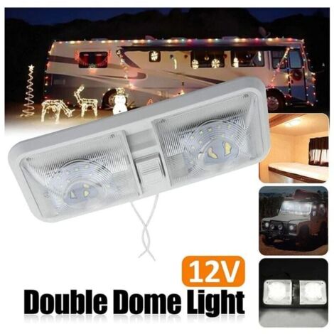 Plafonnier LED 12V Pour Camping-car - 96 LEDs, Dimmable, 3 Températures - Neuf