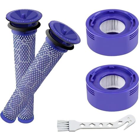 V7 V8 Filtre Pour Dyson, 4Pack Filtres De Rechange Pour Aspirateurs Dyson V7 V8 Absolute Animal Motorhead Animal 2 Post Filtres Hepa 2 Pre Filtres Remplacez Les Pieces 965661 01 Et 967478 01 88661560