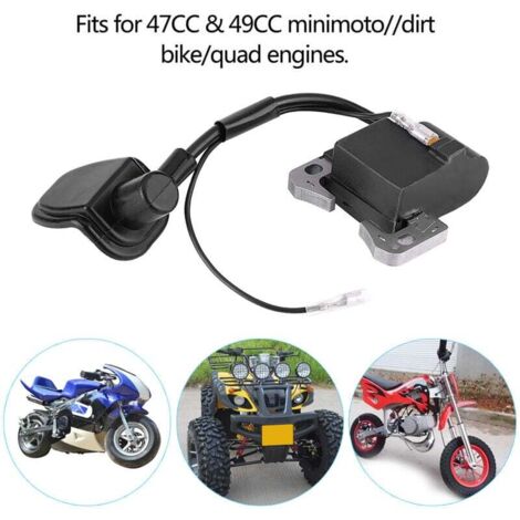 Zündspule & Zündschalter Für 2-Takt 47cc/49cc Motoren - Dirtbike, ATV, Go Kart, Moped Ersatzteil (2 Stück)
