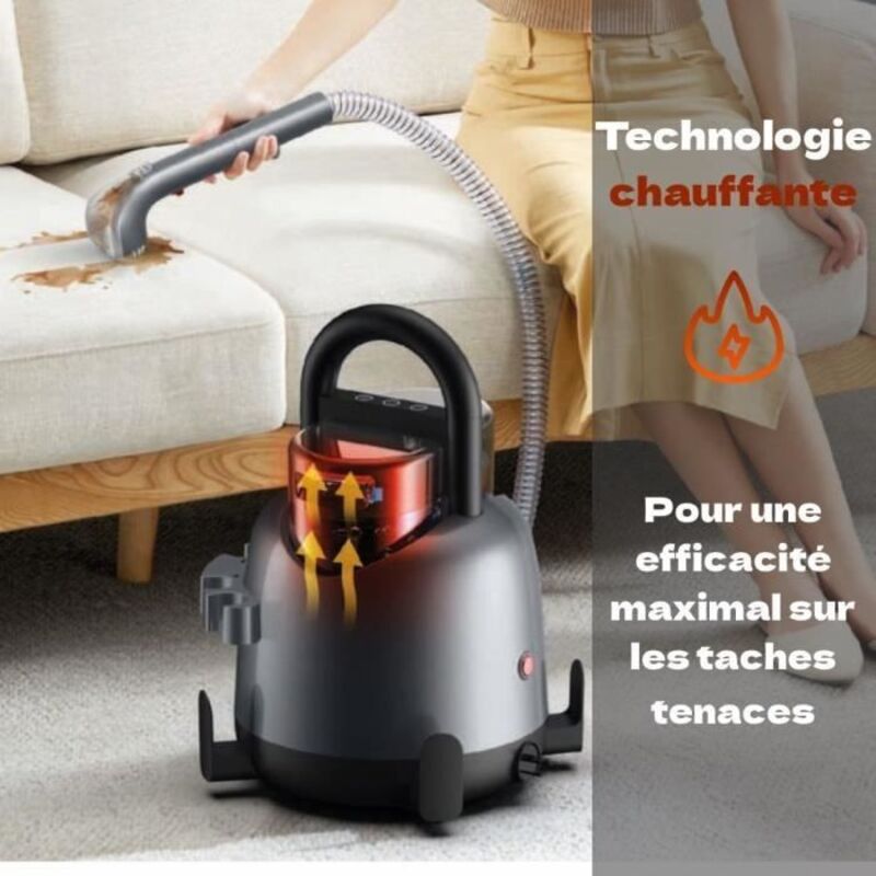 Eznaobo Aspirateur Traîneau Sans Sac 2500W - Filtre HEPA - 1,5L - Câble 5m - Bleu - Sols Durs Et Tapis