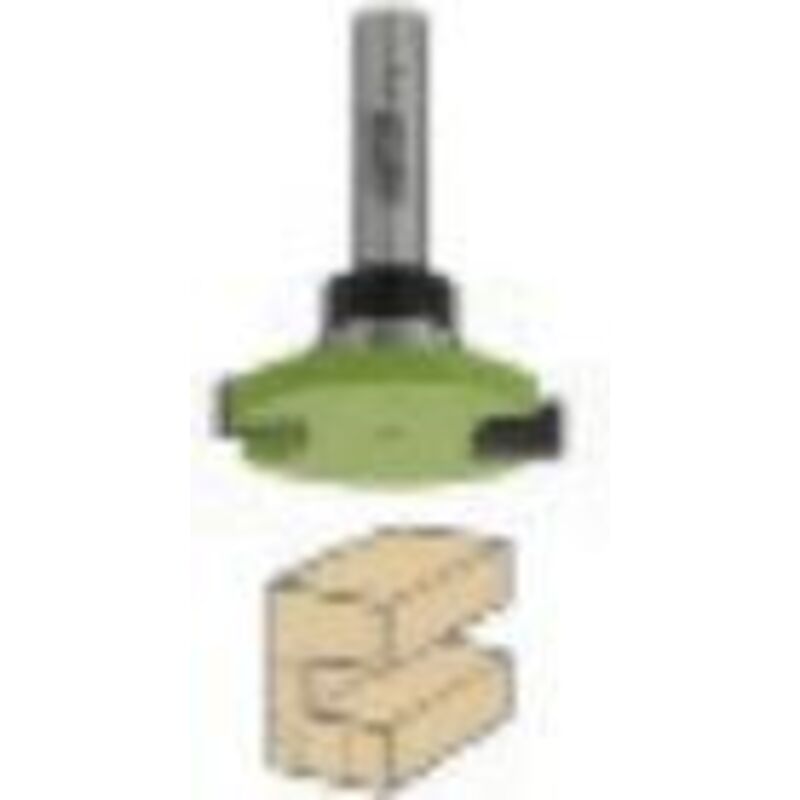 Outillage Bois Métal Fraise à Chanfreiner SpeTool 90° - Tige 8mm, Diamètre 12mm, 2 Flûtes, Pour CNC Et Bois Fraise V 90 Degrés