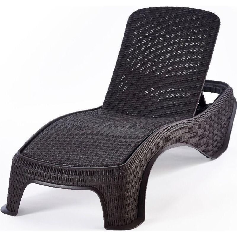 Keter Luzon Table Basse D'extérieur En Résine Plastique Durable Aspect Bois Mat Marron