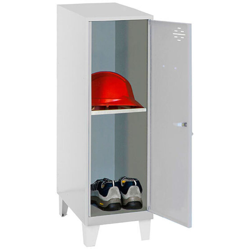 Casier Vestiaire Métallique Simon Rack – 1 Compartiment, Serrure à Clé, 575x400x500 Mm - 5