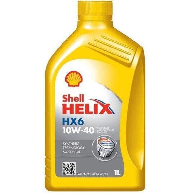 Shell Helix HX6 10W 40 Huile Moteur 1 litre transparente