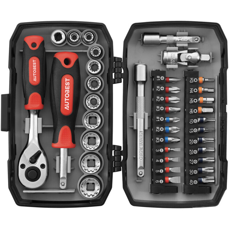Coffret à Outils BÖLLHOFF D'occasion - Pince, Tournevis, Clés Allen, Douilles, Embouts Et Cutter