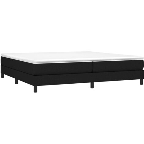 vidaXL Cadre de Lit Noir 200x200 cm Tissu