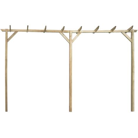 Pergola de jardin 410 x 40 x 203 cm Bois