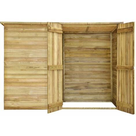 vidaXL Abri de jardin 232x110x170 cm Bois de pin imprégné