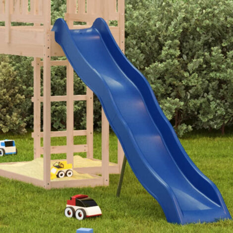 Toboggan Jeu Bleu 210x40 Cm – Polypropylène Résistant, Pour Enfants 3-8 Ans, Max 45 Kg, Installation Facile