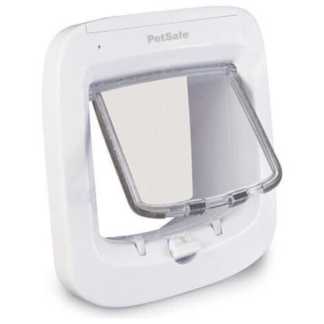 Petsafe – Chatière à micro-puce pour chat jusqu'à 8 kg – Dimensions 239mm x 220mm – Compatible avec puces FDX-B – Installation facile sur portes et murs