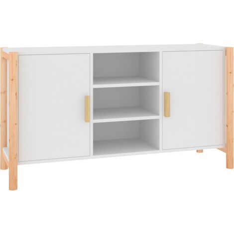 Buffet Blanc 107x38x60 cm Bois d'ingénierie