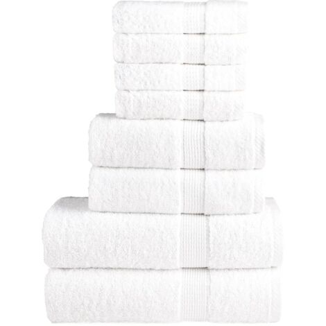 Ensemble de serviettes de qualité supérieure SOLUND 8 pcs blanc