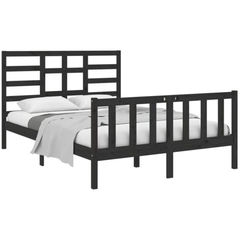 Cadre De Lit Plateforme Velours Noir 90x190 Cm - Avec Lattes, Pieds Stables - Pour Matelas Simple, Sans Matelas Inclus