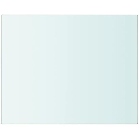 vidaXL Panneau pour étagère Verre transparent 20 x 25 cm