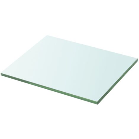 vidaXL Panneau pour étagère Verre transparent 20 x 25 cm