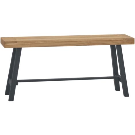 Banc 110 cm Bois massif de teck vidaXL