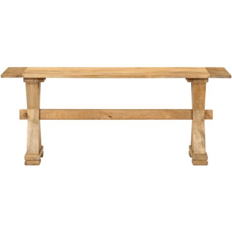 Banc 110x35x45 cm bois massif de manguier