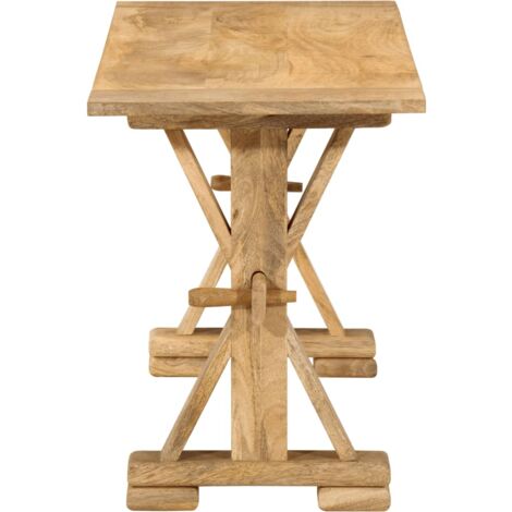 Banc 110x35x45 cm bois massif de manguier