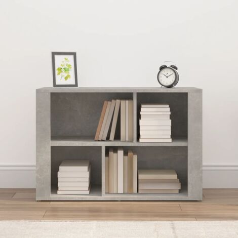vidaXL Buffet Gris béton 80x30x54 cm Bois d'ingénierie