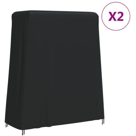 Housses de table de ping-pong 2 pcs 165x70x185 cm 420D