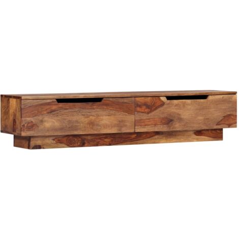 vidaXL Meuble TV 145x30x30 cm Bois massif