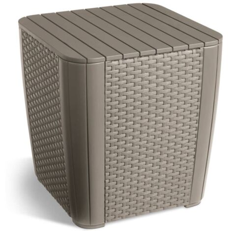 Keter Luzon Table d'appoint Cappuccino 39x39x43 cm (1/5)