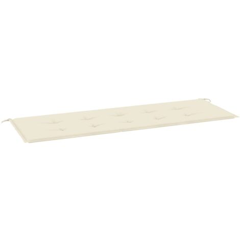 Coussin de banc de jardin crème 150x50x3 cm tissu oxford