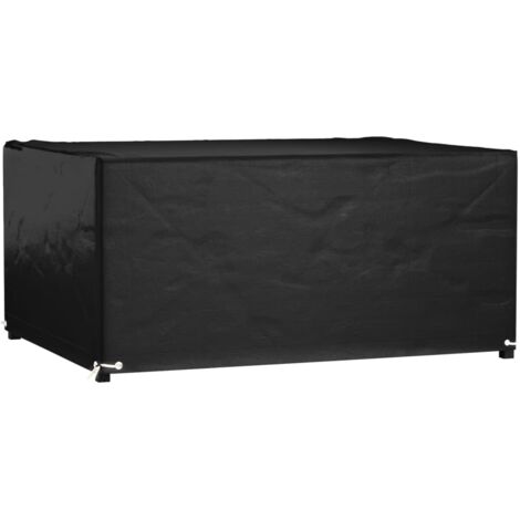 Housse de salon de jardin 8 œillets 180x135x80 cm rectangulaire vidaXL